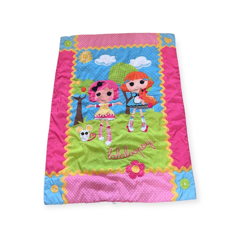 Lalaloopsy MGA‎ Rare HTF
Toddler Bed Comforter Sew Cute Mouse Flowers Pink 40x56